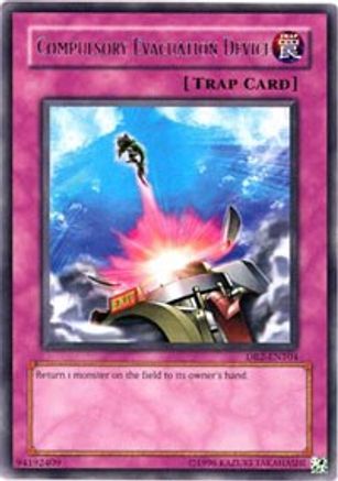 Compulsory Evacuation Device (DR2-EN104) - Dark Revelation Volume 2 Unlimited - Premium Yugioh Single from Konami - Just $0.49! Shop now at Game Crave Tournament Store