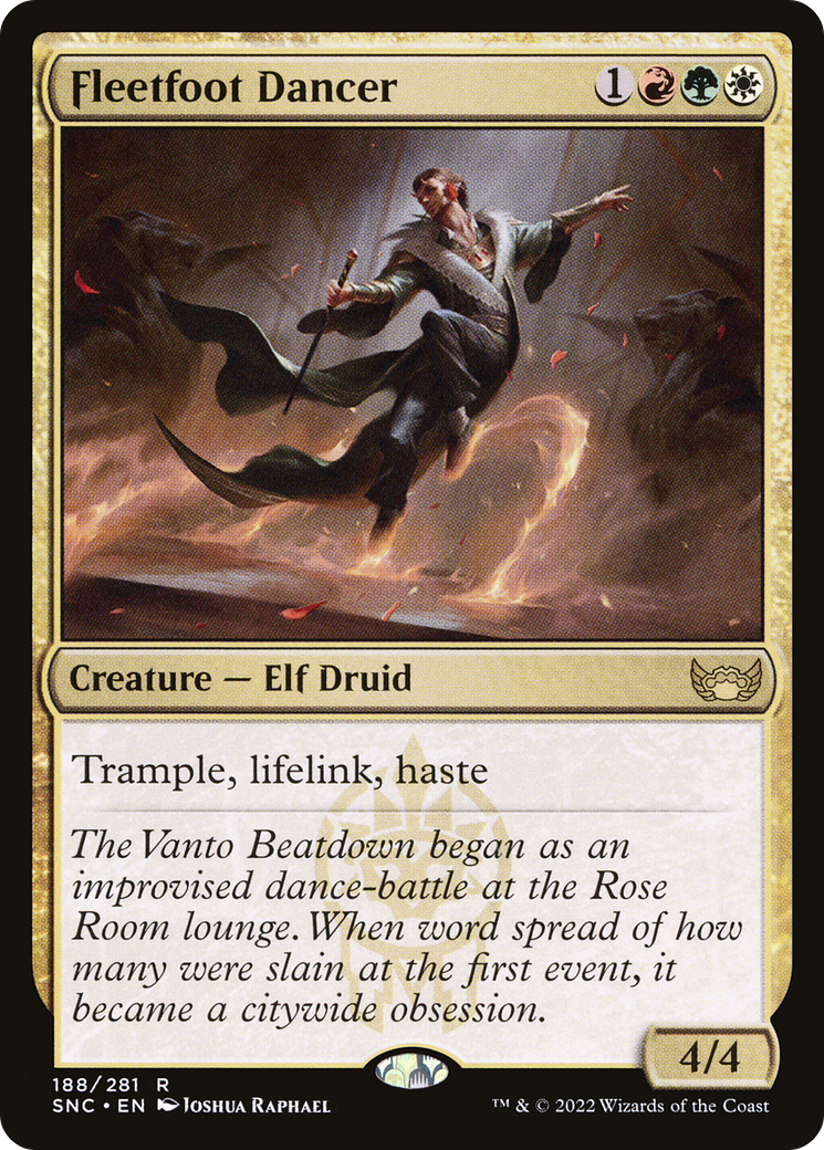 Fleetfoot Dancer (SNC-188) - Streets of New Capenna Foil - Premium MTG Single from Wizards of the Coast - Just $0.08! Shop now at Game Crave Tournament Store