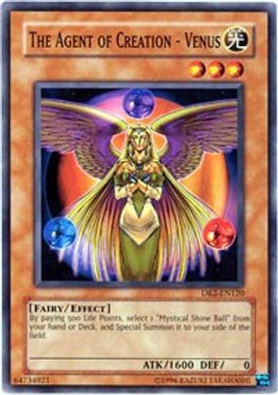 The Agent of Creation - Venus (DR2-EN120) - Dark Revelation Volume 2 Unlimited - Premium Yugioh Single from Konami - Just $0.31! Shop now at Game Crave Tournament Store