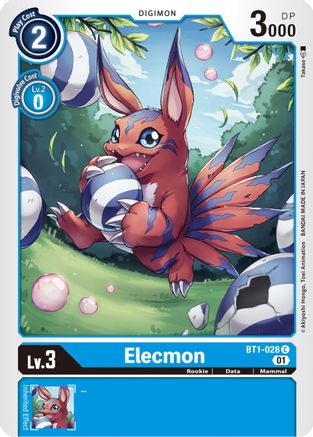 Elecmon - BT1-028 (Alternate Art) (BT1-028) - Starter Deck 08: Ulforce Veedramon - Premium Digimon Single from Bandai - Just $0.08! Shop now at Game Crave Tournament Store