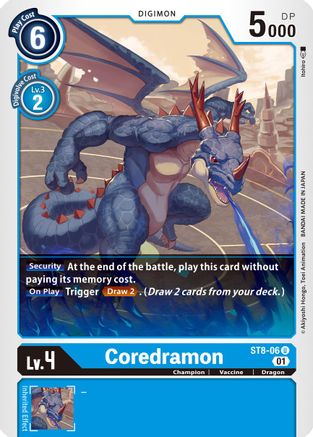 Coredramon (ST8-06) - Starter Deck 08: Ulforce Veedramon - Premium Digimon Single from Bandai - Just $0.25! Shop now at Game Crave Tournament Store