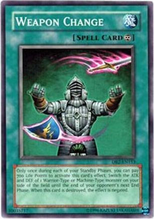 Weapon Change (DR2-EN153) - Dark Revelation Volume 2 Unlimited - Premium Yugioh Single from Konami - Just $0.25! Shop now at Game Crave Tournament Store