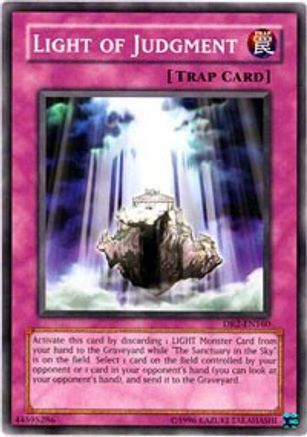 Light of Judgment (DR2-EN160) - Dark Revelation Volume 2 Unlimited - Premium Yugioh Single from Konami - Just $0.08! Shop now at Game Crave Tournament Store