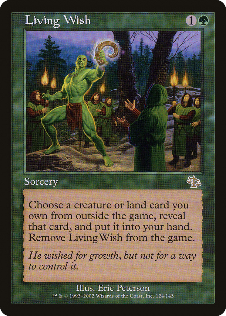 Living Wish (JUD-124) - Judgment - Premium MTG Single from Wizards of the Coast - Just $0.79! Shop now at Game Crave Tournament Store