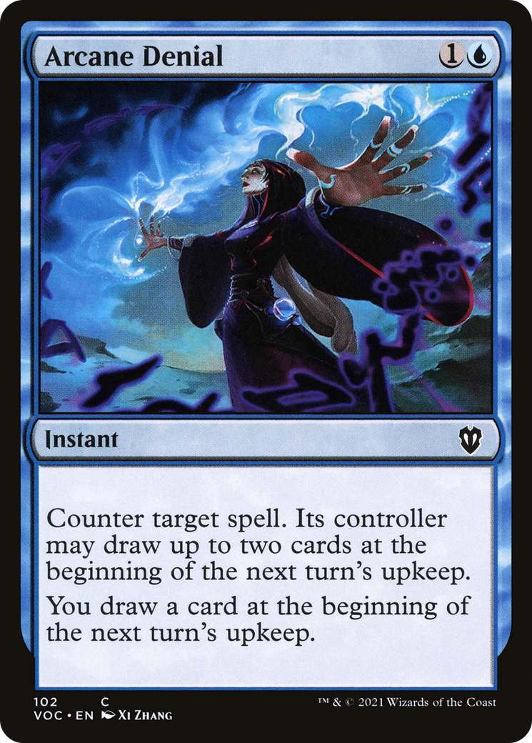 Arcane Denial (VOC-102) - Crimson Vow Commander - Premium MTG Single from Wizards of the Coast - Just $2.27! Shop now at Game Crave Tournament Store
