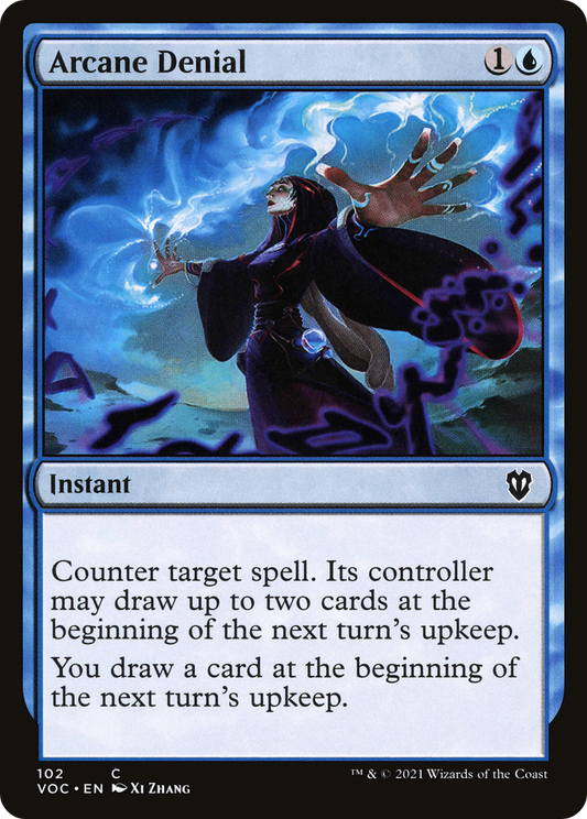 Arcane Denial (VOC-102) - Crimson Vow Commander - Premium MTG Single from Wizards of the Coast - Just $2.27! Shop now at Game Crave Tournament Store