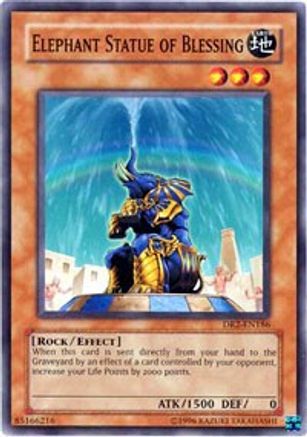 Elephant Statue of Blessing (DR2-EN186) - Dark Revelation Volume 2 Unlimited - Premium Yugioh Single from Konami - Just $0.25! Shop now at Game Crave Tournament Store