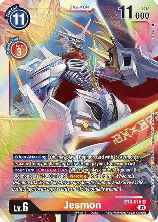 Jesmon (BT6-016) - Double Diamond Foil - Premium Digimon Single from Bandai - Just $0.34! Shop now at Game Crave Tournament Store