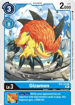 Gizamon (BT6-020) - Double Diamond - Premium Digimon Single from Bandai - Just $0.08! Shop now at Game Crave Tournament Store