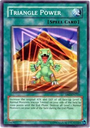Triangle Power (DR2-EN211) - Dark Revelation Volume 2 Unlimited - Premium Yugioh Single from Konami - Just $0.30! Shop now at Game Crave Tournament Store