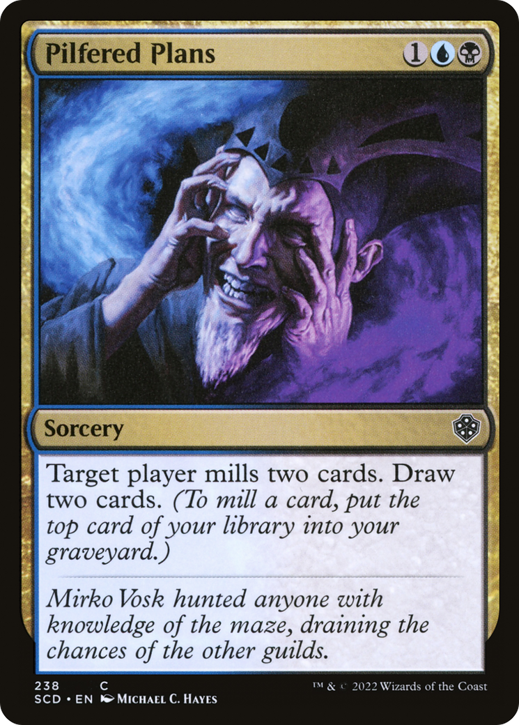 Pilfered Plans (SCD-238) - Starter Commander Decks - Premium MTG Single from Wizards of the Coast - Just $0.08! Shop now at Game Crave Tournament Store