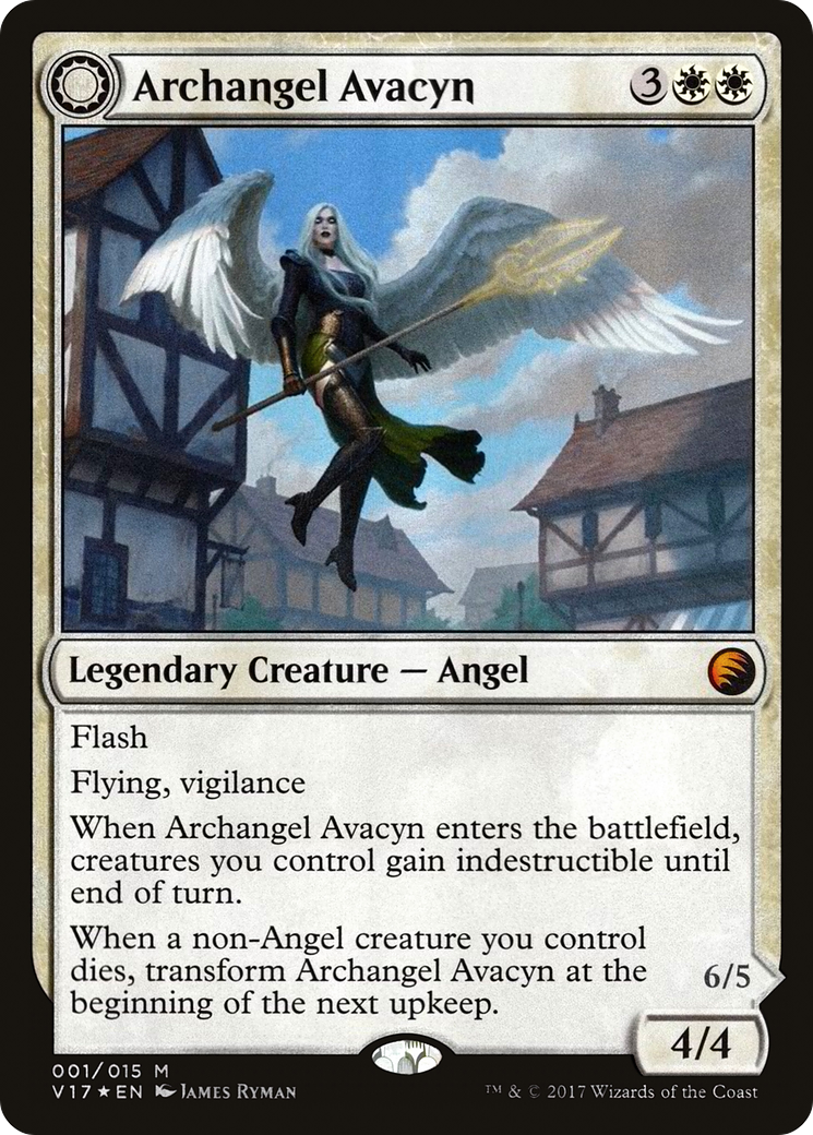 Archangel Avacyn // Avacyn, the Purifier (V17-001) - From the Vault: Transform: (Double Faced Transform) Foil - Premium MTG Single from Wizards of the Coast - Just $1.04! Shop now at Game Crave Tournament Store
