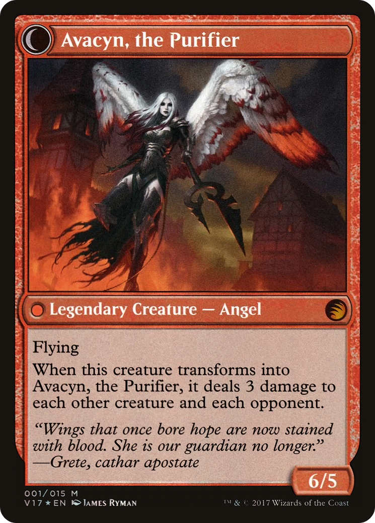 Archangel Avacyn // Avacyn, the Purifier (V17-001) - From the Vault: Transform: (Double Faced Transform) Foil - Premium MTG Single from Wizards of the Coast - Just $1.04! Shop now at Game Crave Tournament Store