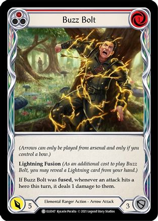 Buzz Bolt (Red) (ELE047) - Tales of Aria 1st Edition Rainbow Foil - Premium Flesh And Blood Single from Legend Story Studios - Just $0.24! Shop now at Game Crave Tournament Store