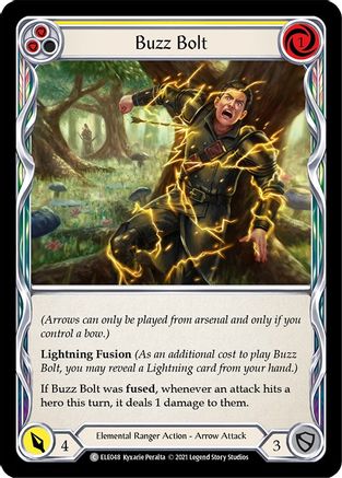 Buzz Bolt (Yellow) (ELE048) - Tales of Aria Unlimited Edition Rainbow Foil - Premium Flesh And Blood Single from Legend Story Studios - Just $0.08! Shop now at Game Crave Tournament Store