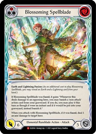 Blossoming Spellblade (ELE064) - Tales of Aria Unlimited Edition Rainbow Foil - Premium Flesh And Blood Single from Legend Story Studios - Just $0.67! Shop now at Game Crave Tournament Store