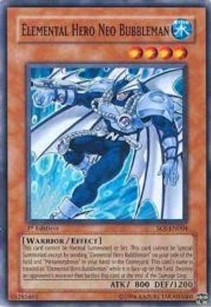 Elemental Hero Neo Bubbleman (SOI-EN004) - Shadow of Infinity 1st Edition - Premium Yugioh Single from Konami - Just $0.40! Shop now at Game Crave Tournament Store