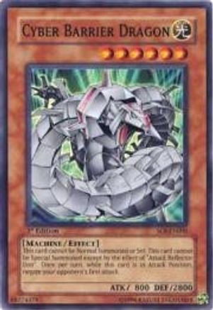 Cyber Barrier Dragon (SOI-EN006) - Shadow of Infinity 1st Edition - Premium Yugioh Single from Konami - Just $0.91! Shop now at Game Crave Tournament Store
