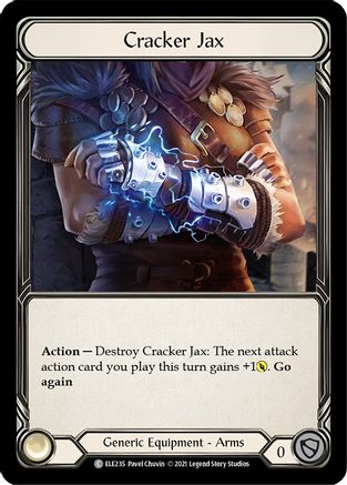 Cracker Jax (ELE235) - Tales of Aria Unlimited Edition Rainbow Foil - Premium Flesh And Blood Single from Legend Story Studios - Just $0.25! Shop now at Game Crave Tournament Store