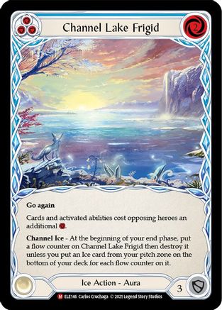 Channel Lake Frigid (Alternate Art) (ELE146) - Tales of Aria 1st Edition Rainbow Foil - Premium Flesh And Blood Single from Legend Story Studios - Just $25.01! Shop now at Game Crave Tournament Store