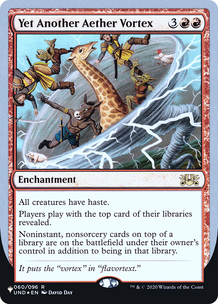 Yet Another Aether Vortex (UPLIST-032) - The List (Unfinity Foil Edition) Foil - Premium MTG Single from Wizards of the Coast - Just $0.08! Shop now at Game Crave Tournament Store