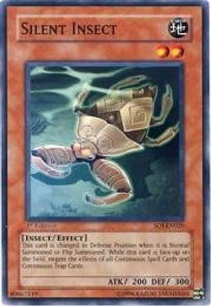 Silent Insect (SOI-EN020) - Shadow of Infinity Unlimited - Premium Yugioh Single from Konami - Just $0.25! Shop now at Game Crave Tournament Store