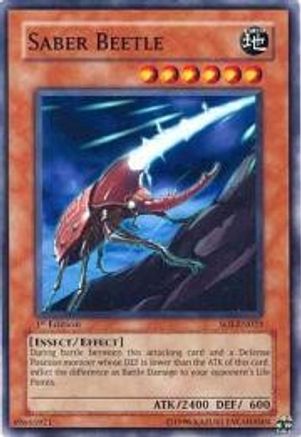Saber Beetle (SOI-EN023) - Shadow of Infinity 1st Edition - Premium Yugioh Single from Konami - Just $0.25! Shop now at Game Crave Tournament Store