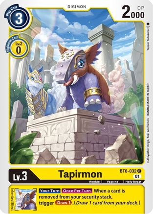 Tapirmon (BT6-032) - Double Diamond - Premium Digimon Single from Bandai - Just $0.25! Shop now at Game Crave Tournament Store