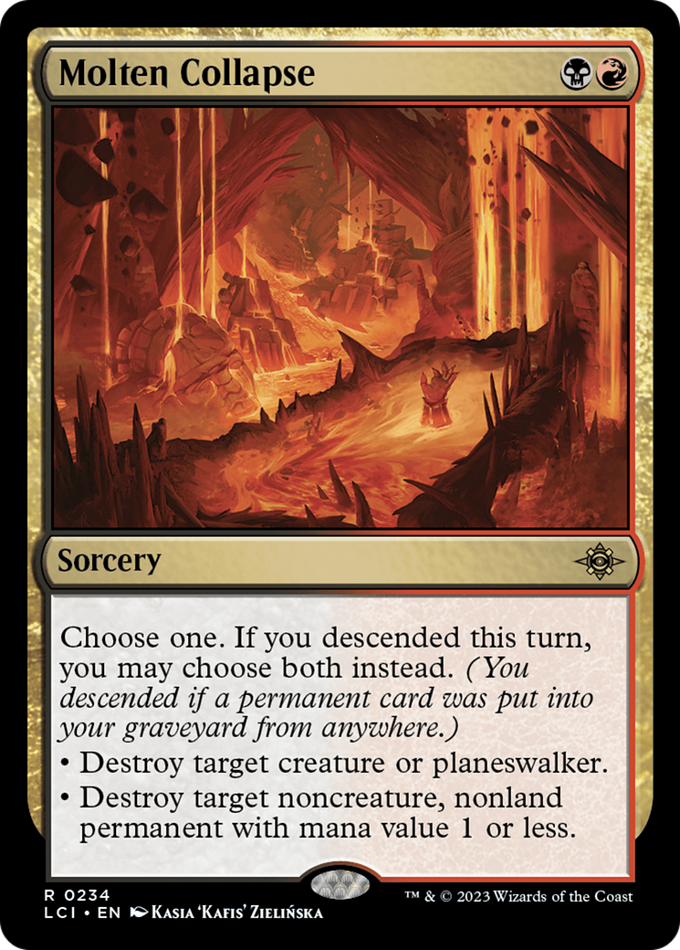 Molten Collapse (LCI-234) - The Lost Caverns of Ixalan Foil - Premium MTG Single from Wizards of the Coast - Just $0.08! Shop now at Game Crave Tournament Store