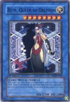 Ruin, Queen of Oblivion (SOI-EN034) - Shadow of Infinity 1st Edition - Premium Yugioh Single from Konami - Just $0.90! Shop now at Game Crave Tournament Store