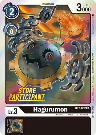 Hagurumon - BT2-052 (Store Participant) (BT2-052) - Release Special Booster Foil - Premium Digimon Single from Bandai - Just $0.09! Shop now at Game Crave Tournament Store