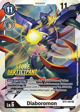 Diaboromon - BT5-084 (Store Participant) (BT5-084) - Battle of Omni Foil - Premium Digimon Single from Bandai - Just $0.15! Shop now at Game Crave Tournament Store