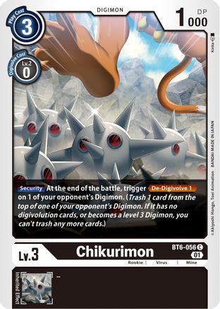 Chikurimon (BT6-056) - Double Diamond - Premium Digimon Single from Bandai - Just $0.25! Shop now at Game Crave Tournament Store