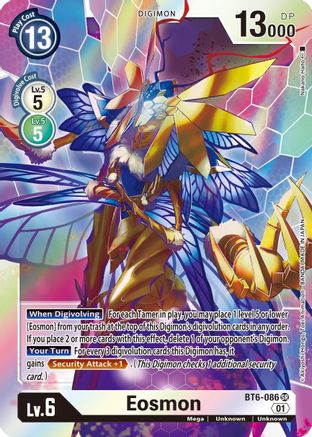 Eosmon - BT6-086 (BT6-086) - Double Diamond Foil - Premium Digimon Single from Bandai - Just $0.41! Shop now at Game Crave Tournament Store