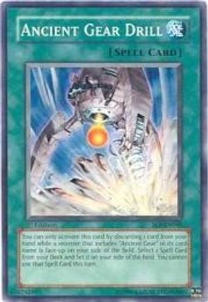 Ancient Gear Drill (SOI-EN040) - Shadow of Infinity 1st Edition - Premium Yugioh Single from Konami - Just $0.26! Shop now at Game Crave Tournament Store