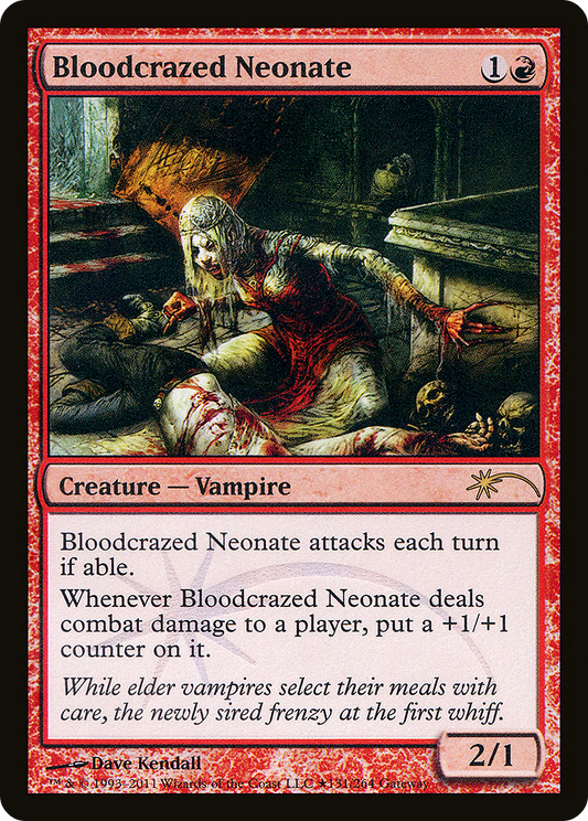 Bloodcrazed Neonate (PW11-083) - Wizards Play Network 2011 Foil - Premium MTG Single from Wizards of the Coast - Just $0.17! Shop now at Game Crave Tournament Store