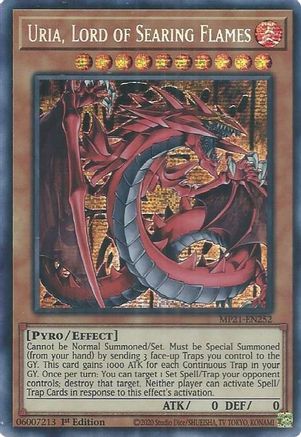Uria, Lord of Searing Flames (MP21-EN252) - 2021 Tin of Ancient Battles 1st Edition - Premium Yugioh Single from Konami - Just $0.34! Shop now at Game Crave Tournament Store
