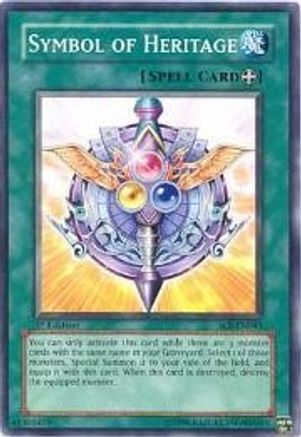 Symbol of Heritage (SOI-EN043) - Shadow of Infinity 1st Edition - Premium Yugioh Single from Konami - Just $0.38! Shop now at Game Crave Tournament Store