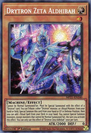 Drytron Zeta Aldhibah (MP21-EN240) - 2021 Tin of Ancient Battles 1st Edition - Premium Yugioh Single from Konami - Just $0.25! Shop now at Game Crave Tournament Store