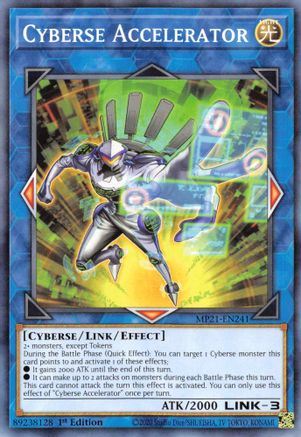 Cyberse Accelerator (MP21-EN241) - 2021 Tin of Ancient Battles 1st Edition - Premium Yugioh Single from Konami - Just $0.08! Shop now at Game Crave Tournament Store