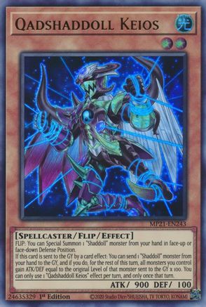 Qadshaddoll Keios (MP21-EN243) - 2021 Tin of Ancient Battles 1st Edition - Premium Yugioh Single from Konami - Just $0.25! Shop now at Game Crave Tournament Store