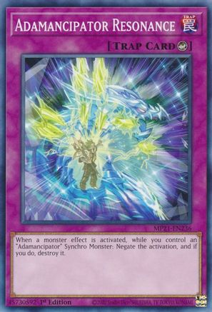 Adamancipator Resonance (MP21-EN236) - 2021 Tin of Ancient Battles 1st Edition - Premium Yugioh Single from Konami - Just $0.25! Shop now at Game Crave Tournament Store