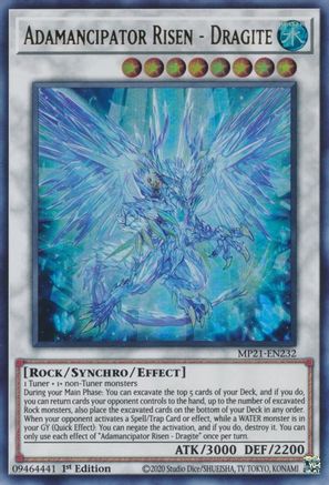Adamancipator Risen - Dragite (MP21-EN232) - 2021 Tin of Ancient Battles 1st Edition - Premium Yugioh Single from Konami - Just $0.74! Shop now at Game Crave Tournament Store