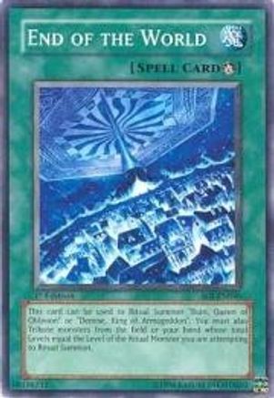 End of the World (SOI-EN046) - Shadow of Infinity 1st Edition - Premium Yugioh Single from Konami - Just $0.39! Shop now at Game Crave Tournament Store