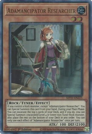 Adamancipator Researcher (MP21-EN225) - 2021 Tin of Ancient Battles 1st Edition - Premium Yugioh Single from Konami - Just $0.36! Shop now at Game Crave Tournament Store