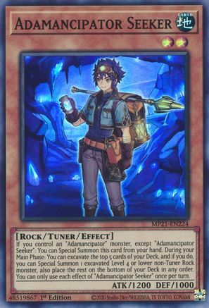 Adamancipator Seeker (MP21-EN224) - 2021 Tin of Ancient Battles 1st Edition - Premium Yugioh Single from Konami - Just $0.25! Shop now at Game Crave Tournament Store
