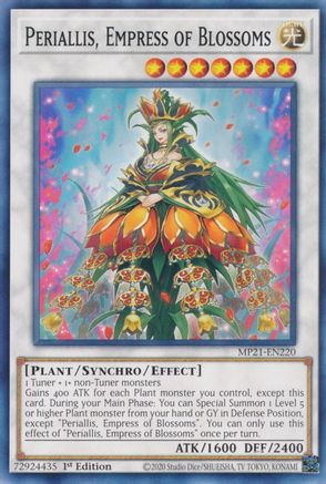 Periallis, Empress of Blossoms (MP21-EN220) - 2021 Tin of Ancient Battles 1st Edition - Premium Yugioh Single from Konami - Just $0.25! Shop now at Game Crave Tournament Store