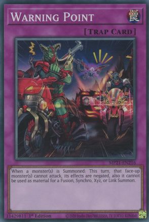 Warning Point (MP21-EN216) - 2021 Tin of Ancient Battles 1st Edition - Premium Yugioh Single from Konami - Just $0.25! Shop now at Game Crave Tournament Store