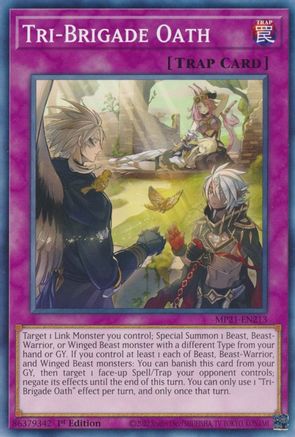 Tri-Brigade Oath (MP21-EN213) - 2021 Tin of Ancient Battles 1st Edition - Premium Yugioh Single from Konami - Just $0.25! Shop now at Game Crave Tournament Store