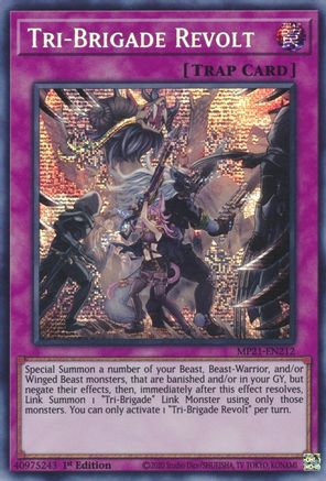 Tri-Brigade Revolt (MP21-EN212) - 2021 Tin of Ancient Battles 1st Edition - Premium Yugioh Single from Konami - Just $0.26! Shop now at Game Crave Tournament Store